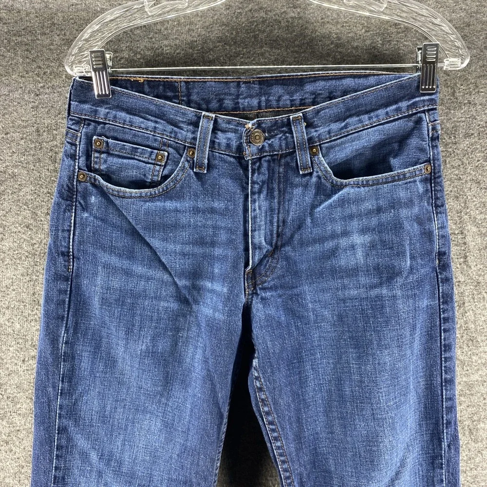 Levis Jeans Mens 31x30 Blue 514‎ Mid Rise Western Cowboy Straight Denim